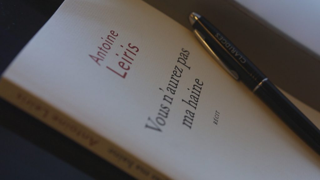 Il libro di Antoine Leiris, non avrete il mio odio che racconta della strage del Bataclan